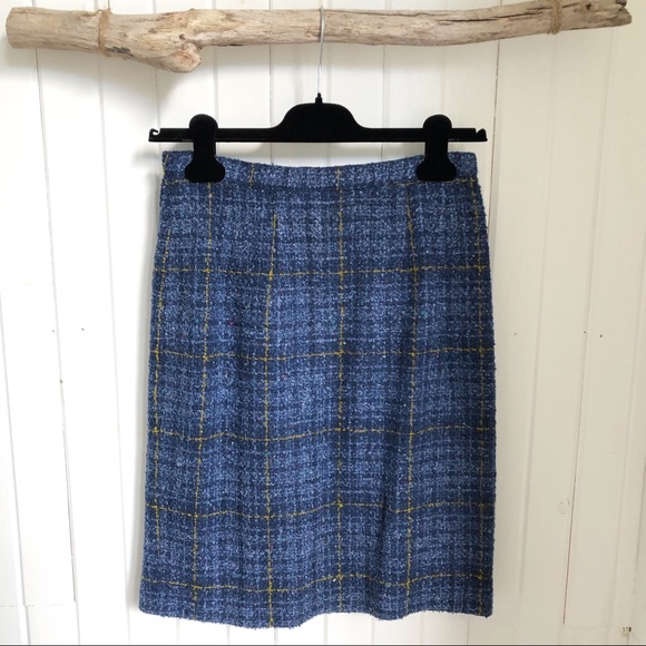 Vintage Simon Chang boucle skirt size 6 - Picture 1 of 3